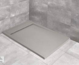Akmens masės dušo padėklas Radaway Teos F 100x90x3 cm, cemento spalva