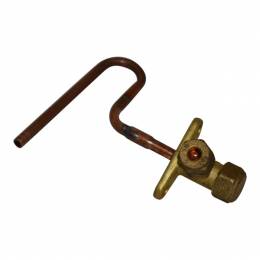 Lauko bloko uždarymo ventilis - freono vožtuvas 1/4" lenktu vamzdeliu 07133934
