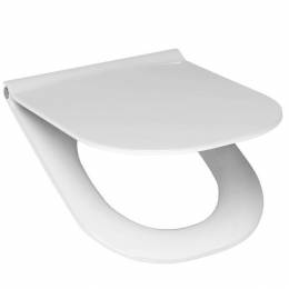 Dangtis WC puodui MIO Rimless duroplast, metaliniai vyriai, baltas