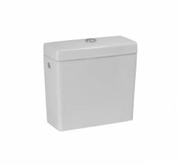 (*8269520009721)Unitazo bakelis PRO, 5/3ltr. su vandens konde izoliacija, vandens jungtis šone (kair./deš.), baltas