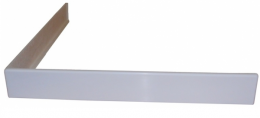 Akmens masės padėklo KD-90, 890x890 mm uždanga, L-forma, balta spalva