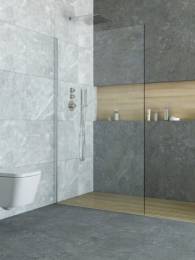 Stacionari dušo sienlė WALK IN AI TWF/700, aukštis 2002, stiklas transparent, profilis brillant