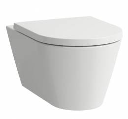 Kartell by Laufen pakabinamas unitazas be dangčio, tylus sūkurinis nuplovimas (Silent flush), (Rimless), LCC danga