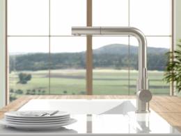 Virtuvinis maišytuvas su ištraukiama žarna Villeroy&Boch Steel Shower