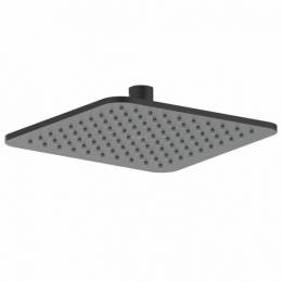 Idealrain Cube kvadratine 200x200 mm dušo galva, juoda matinė