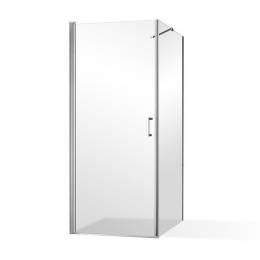 Atveriamos dušo durys nišai OBC01/900, 885-900x1950 mm, profilis brillant, skaidrus stiklas (tinka U3SNP-4000733)

