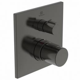 Ideal Standard Ceratherm C100 potinkinis termostatinis maišytuvas dušui ir voniai, išorinė dalis, matinė juoda