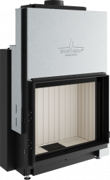Plieninis židinio ugniakuras Spartherm Premium A-1V-87h, ø200 mm, tiesiu stiklu