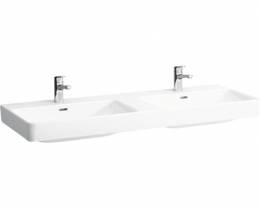 Dvigubas baldinis praustuvas PRO S, 1300x460 mm su 1 skyle maišyt., LCC baltas