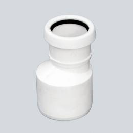 Vidaus kanaliz. perėjimas trumpas movai PP HT 50x40 mm, balta