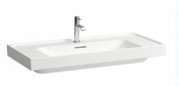 Praustuvas Meda 1000 x 460 x 80 mm su skyle maišytuvui, baltas