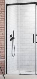 Dušo kabinos Idea 8 Black KDD 90 L kairė dalis, Master Soft stiklas (papildomai reikalinga U3RDW-10370090-5401R)