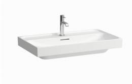 Praustuvas Meda 800 x 460 x 80 mm, su skyle  maišytuvui,su LCC  danga,baltas