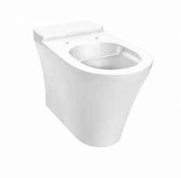 Pastatomas WC puodas be bakelio Villeroy&Boch O.Novo,370x650mm horizontalus nuotakas, rimless, white alpin spalva