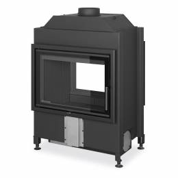 Plieninis židinio ugniakuras Romotop Heat TUNNEL 70.50, du fasadai, juoda pakura IGN