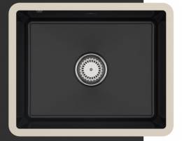Plautuvė Villeroy&Boch VB Subway 60 SU 545x440mm montuojama iš apačios, PureBlack