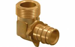 Uponor Q&E alkūnė išoriniu sriegiu PL 16-G1/2"MT (1145651)