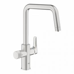 Plautuvės maišytuvas GROHE Blue Pure Eurosmart filtruotam vandeniui nerūdijančio plieno spalva
