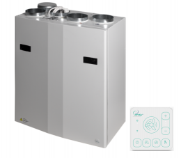 Rekuperatorius ENSY WAVE 400BH vert. deš.p. su Wi-Fi ir Bluetooth valdikliu
