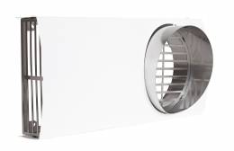 Lauko grotelės dvigubos STDB d200, baltos sp., ner. plieno