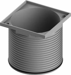 TECEdrainpoint S viršutinė trapo dalis, rėmelis PL, 100mm, be grotelių