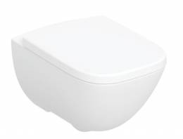 Geberit Modo rinkinys pakabinamas WC puodas, rimfree, dangtis soft close, balta spalva
