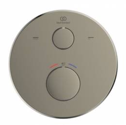 Ideal Standard Ceratherm 100 potinkinio termostatinio vonios/dušo maišytuvo virštinkinė dalis, apvali, silver storm sp.
