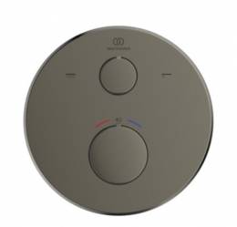 Ideal Standard Ceratherm 100 potinkinio termostatinio vonios/dušo maišytuvo virštinkinė dalis,apvali, magnetic grey spal