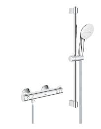 Termostatinis dušo maišytuvas GRT800 su dušo komplektu Tempesta 600 WS8, chromas